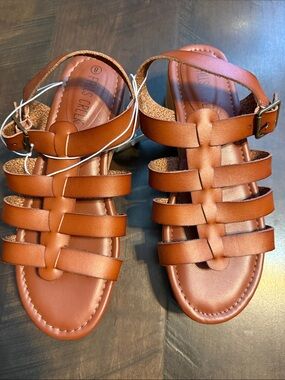 Falls Creek Brown Strappy Gladiator Sandals